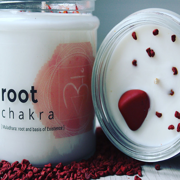 Houseware Collection, Root Chakra Crystal Candle