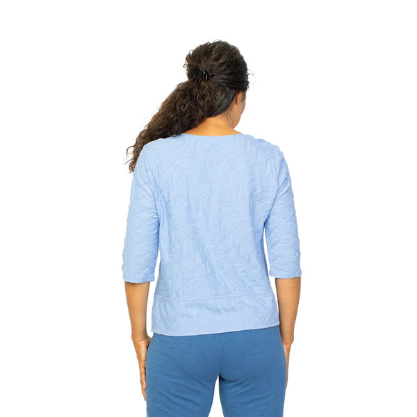 Habitat Spring/Summer, 16315 Elbow Sleeve Tee, Cornflower