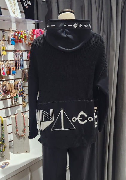 Paolo Tricot Sale, DM70005 Knit Back Hoodie, 50% Off Regular Price