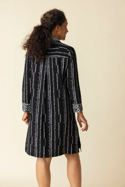 Habitat Spring/Summer, 21983 Mix It Shirt Dress, Black