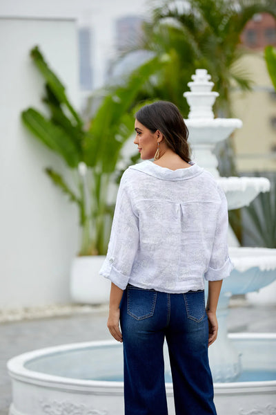 Orange by Fashion Village, 4928 Diamond & Pearls Bamboo Denim, Dark