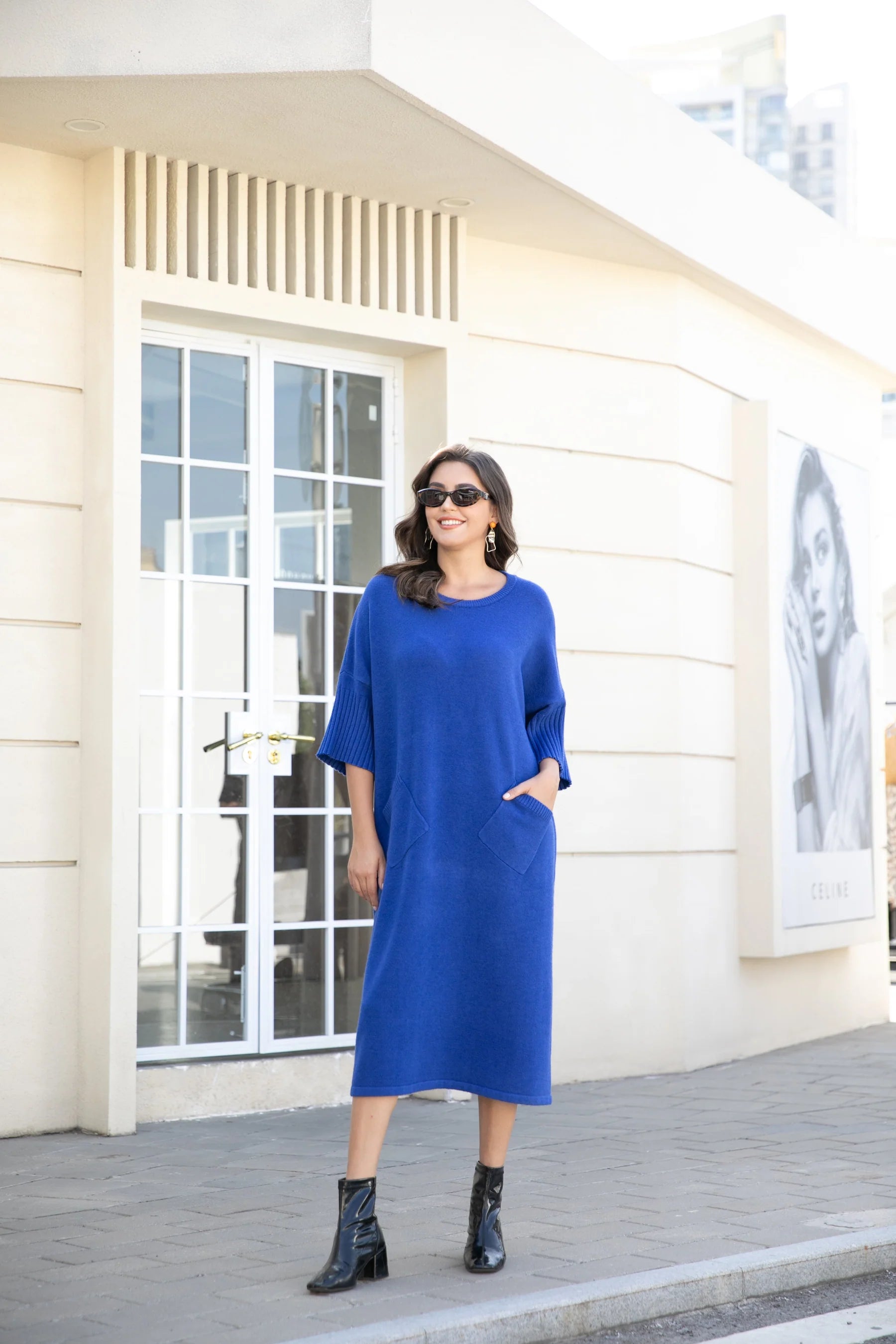 Tunique SISSI FASHION Neuve - Taille 48-52, Bleu - Vêtement Ample Et Confortable