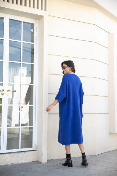 Orange by Fashion Village, KD-30 Madeleine Knit Dress W/Pocets