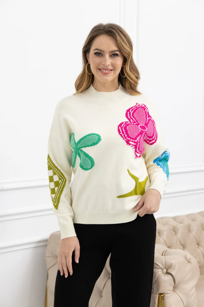 Orange by Fashion Village, MJ-150 Louise's Sweater