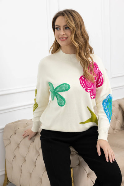 Orange by Fashion Village, MJ-150 Louise's Sweater