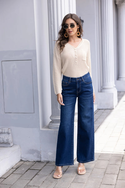 Orange by Fashion Village, JNC-16 Clara's Jeans, Dark Wash
