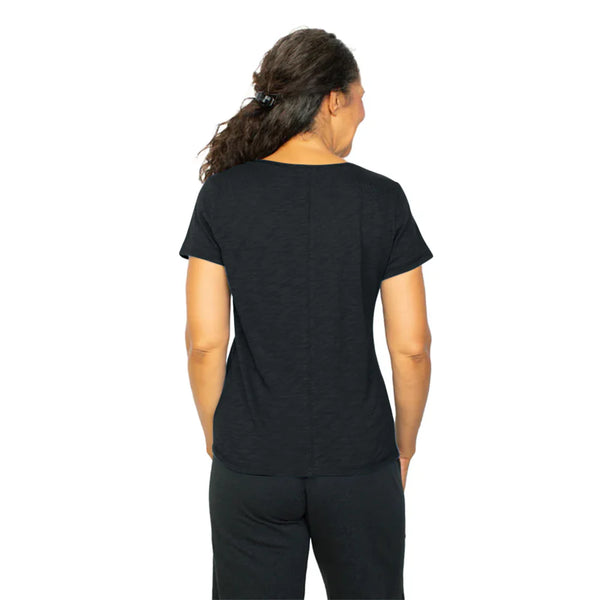 Habitat Spring/Summer, 27524 Coverstitch Tee, Black