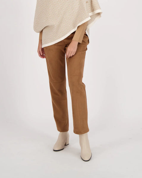 Spanner Sale, 423817 Faux Suede Straight Leg Pant 50% Off Regular Price