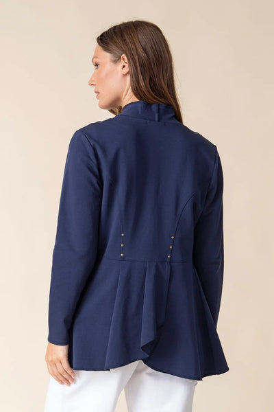 Habitat Spring/Summer, 69330 Drape Front Jacket, Navy