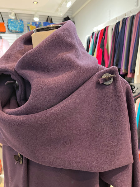 Boris Fashion, 1110 Wide Bow Fleece Jacket Purple