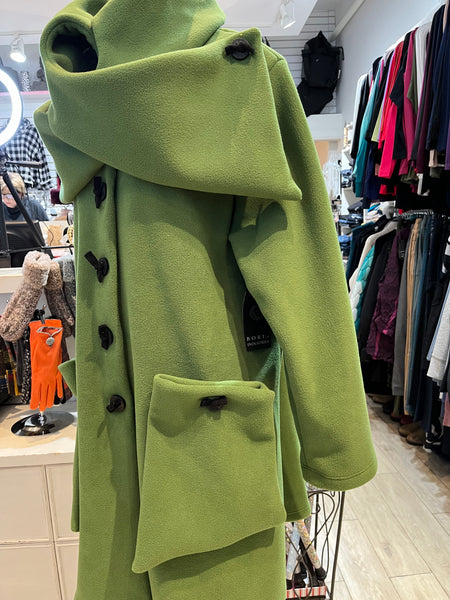 Boris Fashion, 1110 Wide Bow Fleece Jacket Gucci Green