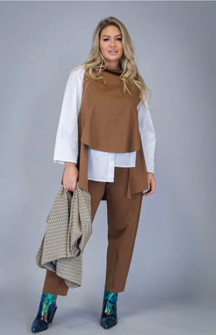 Paolo Tricot Sale, WT110225  Asymmetrical Trapeze Top 50% Off Regular Price