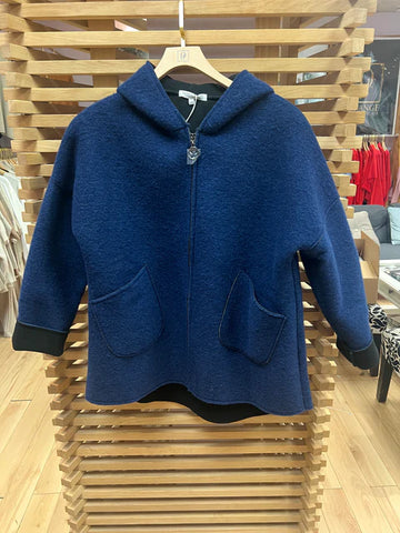 Orange by Fashion Village, FW-1041 Short Swing Jacket, Navy