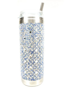 Gobelet Isotherme Royal Ice Jacqueline Kent Chocolate Strass - 20 Oz Neuf