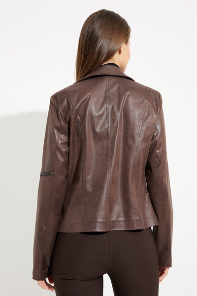 Joseph Ribkoff Sale, 233969 Faux Leather Moto Jacket