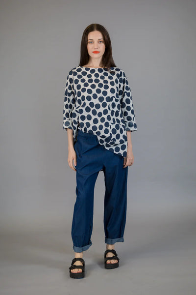 Paolo Tricot Sale, WT110711 Polka Dot Top 50% Off Regular Price
