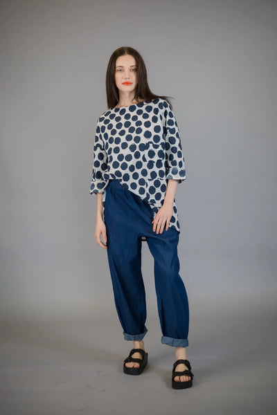Paolo Tricot Sale, WT110711 Polka Dot Top 50% Off Regular Price
