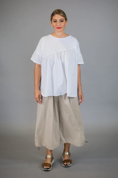 Paolo Tricot, MD3910 Wide Cotton Crop Pant