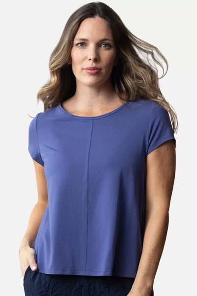 Olivia/Liv, 320310 Cap Sleeve Tee, Dusk