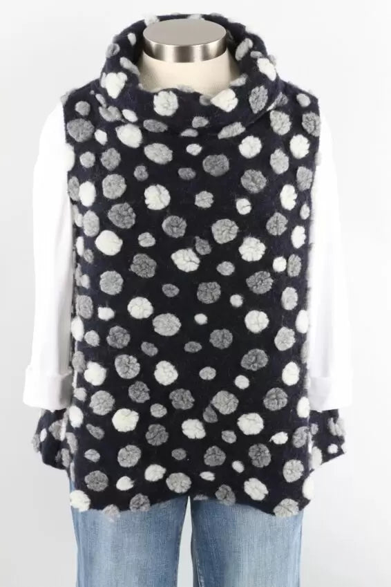 Bryn Walker Sale, 16081 Etta Vest Wool Dots Notte, 25% Off Regular Price