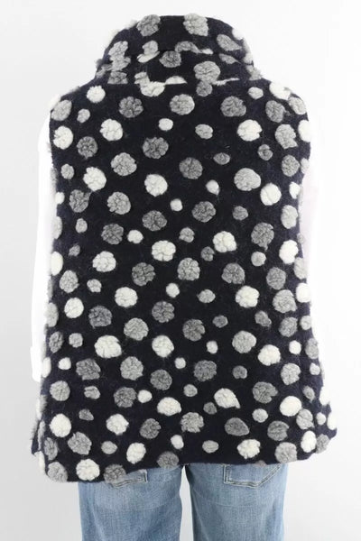 Bryn Walker Sale, 16081 Etta Vest Wool Dots Notte, 25% Off Regular Price