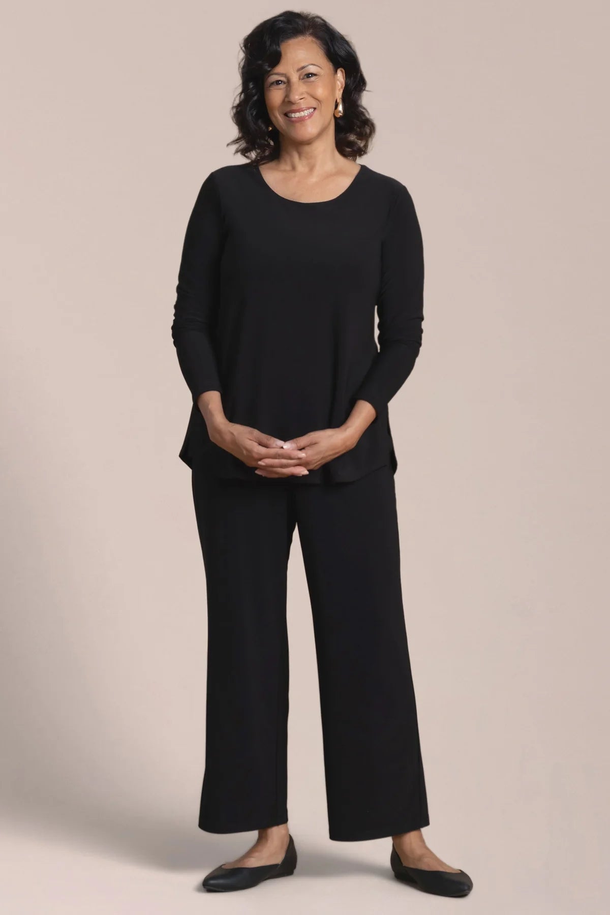 Sympli, 22407-3 Go to Soft Round Neck, Black