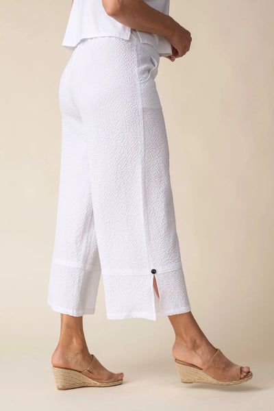 Habitat Spring/Summer, 21372 Relaxed Split Hem Crop Pant, White