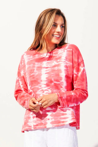 Escape by Habitat Sale, 30801 Tie Dye Pullover, Punch