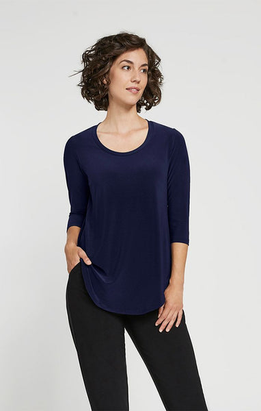 Sympli, 22225-2 Round About T, 3/4 Sleeve