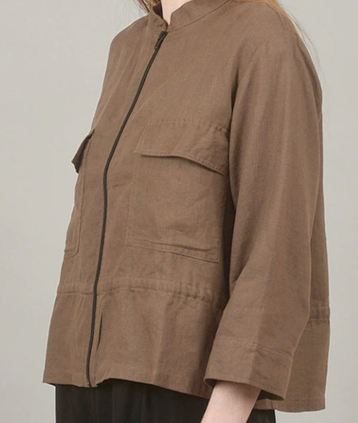 Tara Vao, Hanaya 5079 Linen Short Jacket