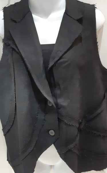 Paolo Tricot Sale, WT220802 Buttoned Short Vest