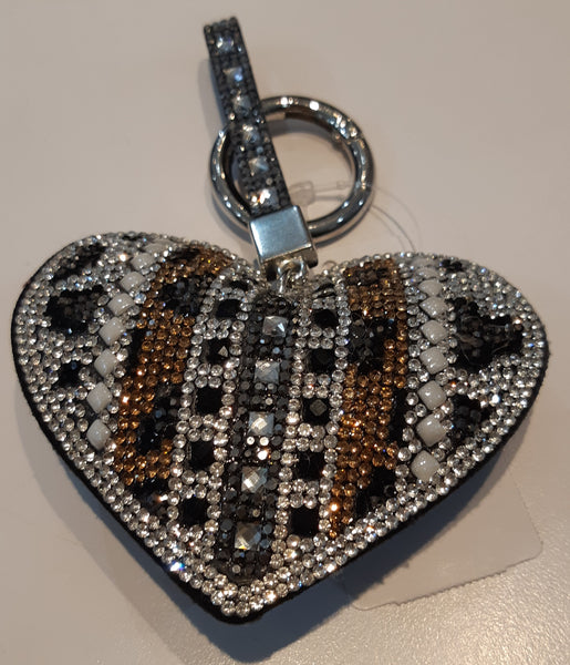 Jacqueline Kent Collection, JKKC113 Royal Ice Heart Purse Charm