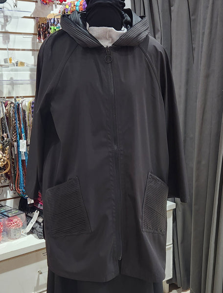 UBU Collection, 20104S Reversible Raincoat, with Front Zipper and Pockets