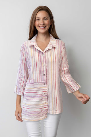 Habitat Spring/Summer Sale, 48335 Stepped Hem Tunic Shirt, Tomato 50% Off Regular Price