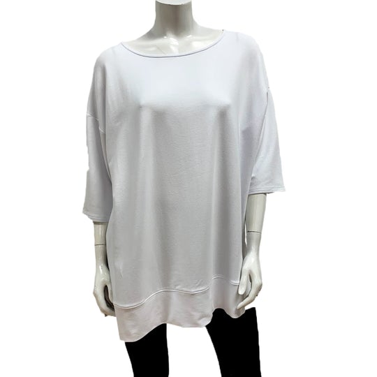 Gilmour, BTT-1076 Bamboo French Terry Short Sleeve Banded Tunic
