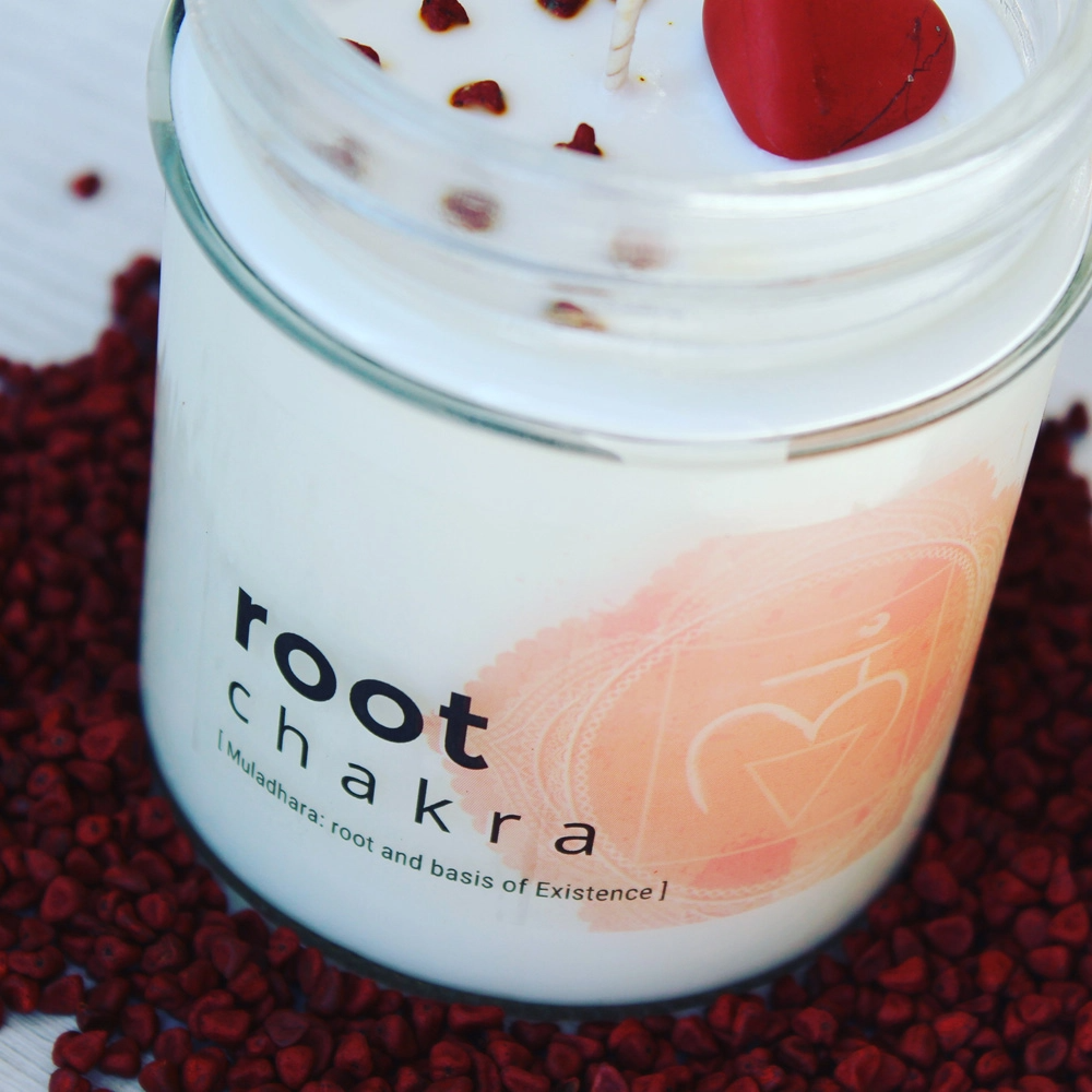 Houseware Collection, Root Chakra Crystal Candle