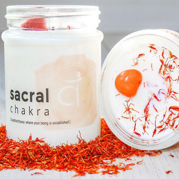 Houseware Collection, SacralChakra Crystal Candle