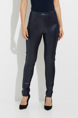Joseph Ribkoff, 224055 Faux Leather Front Pant
