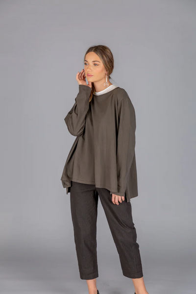 Paolo Tricot Sale, WT110499 Long Sleeve Trapeze Tunic 50% Off Regular Price