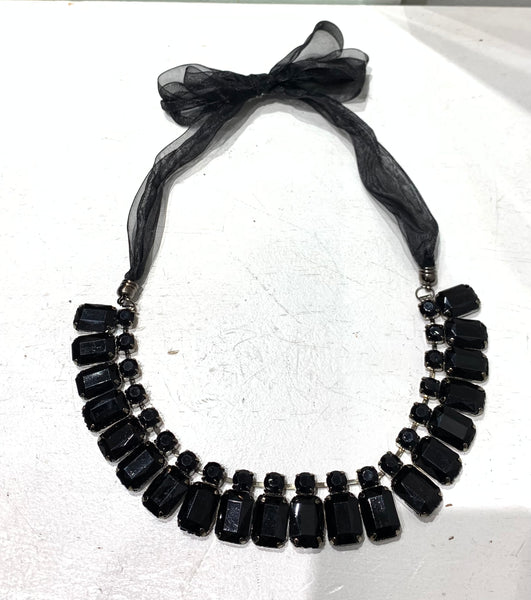 Accessories 2022, DNK 061 Black Jet Crystal Necklace