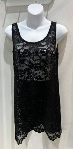 Sympli Sale,  3130S Lace Lean Dress Short, Black 50% Off Regular Price