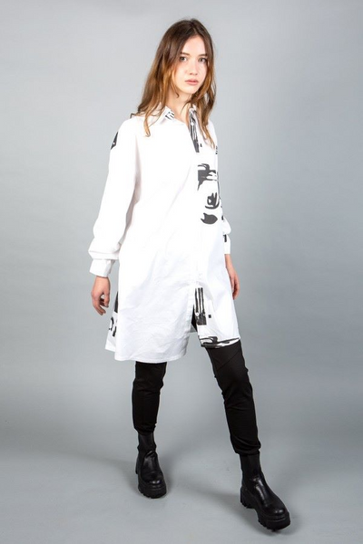 Paolo Tricot Sale, SD04 Asymmetrical Tunic Shirt 50% Off Regular Price